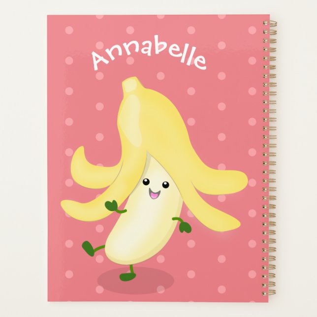 Agenda Cartoon de banana kawaii (Verso)