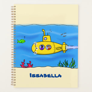 Agenda Cartoon submarino feliz