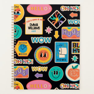 Agenda Cartoons Coloridos de Autocolantes