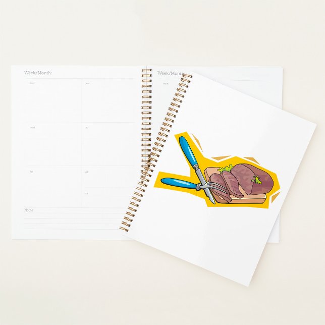 Agenda Carving Roast Beef with Fork and Knife (Criador carregado)