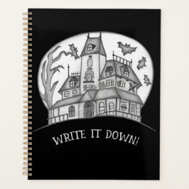 Agenda Casa Assombrada e Morcegos Halloween