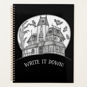 Agenda Casa Assombrada e Morcegos Halloween 