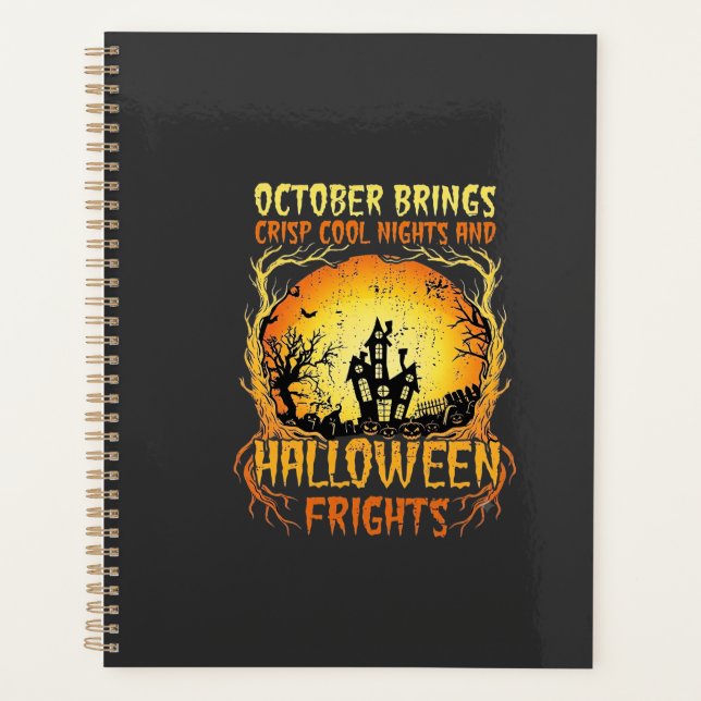 Agenda Casa Assombrada Terrores de Halloween Lua Cheia Ab (Frente)