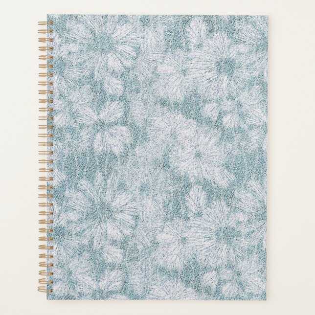 Agenda Casa de Campo Velvety Blue Daisy  (Frente)