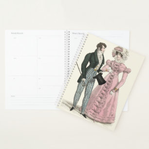 Agenda Casal Antigo Casamento 1823 Homem Mulher Moda