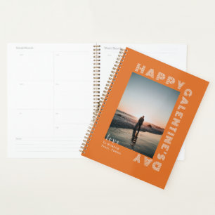 Agenda Casal de Colagem de Fotos Feliz Dia de Galentine