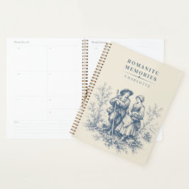 Agenda Casal de Pastores do Campo Francês Personalizado
