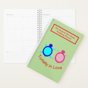Agenda Casal de Tartaruga Custa Personalizado