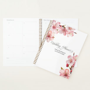 Agenda Casamento com Caligrafia Elegante Hawthorne