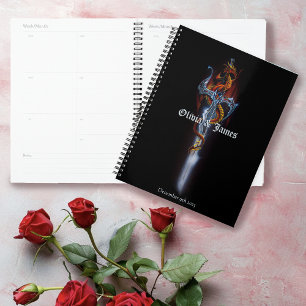 Agenda Casamento com Espadas do Dragão Vermelho