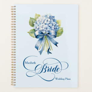 Agenda Casamento da Noiva do Buquê Hydrangea Azul