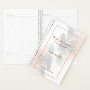 Agenda Casamento da Tipografia Dourada das Cinzas Moles e