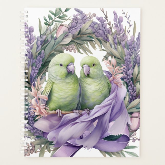 Agenda Casamento de aves lavandas (Frente)