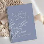 Agenda Casamento de Boho das Flores Periwinkle<br><div class="desc">Planner de Casamento das Flores Perugueiras. Itens correspondentes para concluir sua coleção de eventos estão disponíveis em nossa loja Zazzle!</div>