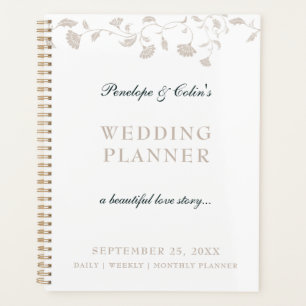 Agenda Casamento de Cobrir do Livro da Biblioteca Elegant