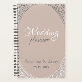 Agenda Casamento de Elegante Dusty Rosa