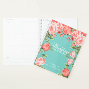 Agenda Casamento de Flores Botânicas e Corais