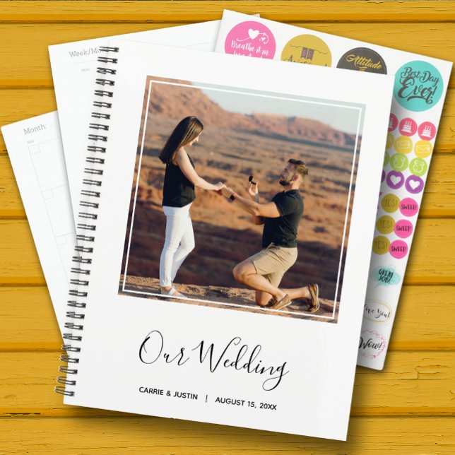 Agenda Casamento de Foto Elegante (Criador carregado)