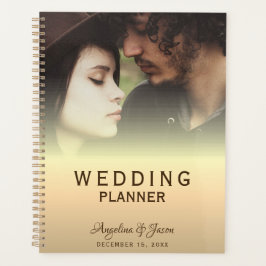 Agenda Casamento de Fotografias Dourado Simples