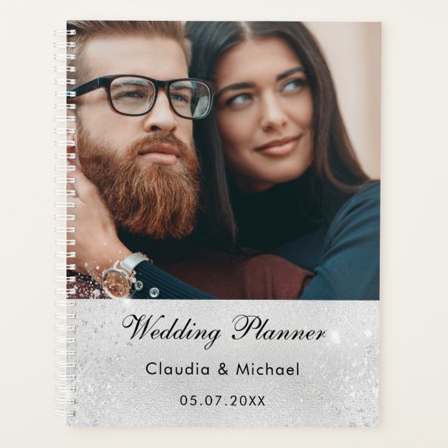 Agenda Casamento de noiva de foto brilhante (Frente)