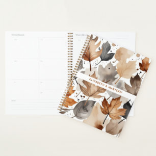 Agenda Casamento de outono de Cinzas castanhas
