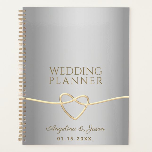 Agenda Casamento de Prata e Ouro (Frente)