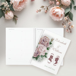 Agenda Casamento de Regency Bridgerton Roses Rosa Cameos