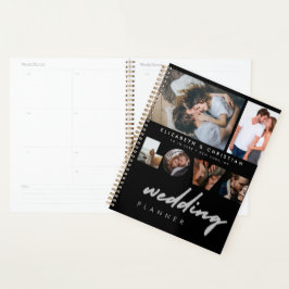 Agenda Casamento de Script Black White Love Personalizado