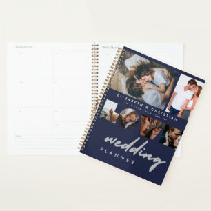 Agenda Casamento de Script de Amor Azul com Marinho de 6