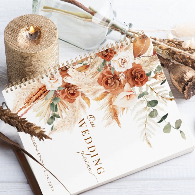 Agenda Casamento de Script de Caligrafia Minimalista Bold (Criador carregado)