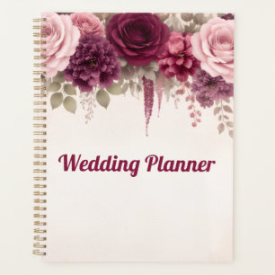 Agenda Casamento Elegante Floral Boho