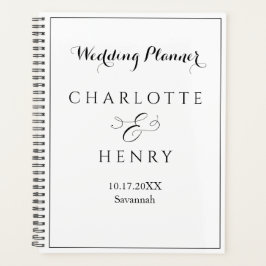 Agenda Casamento Elegante Simples Minimalista