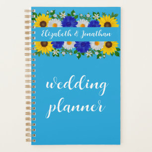 Agenda Casamento Floral Azul do Céu Azul