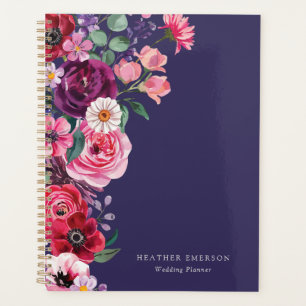 Agenda Casamento Floral Colorido