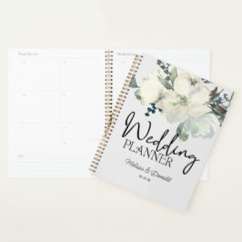 Agenda Casamento Floral de Ivory White Roses