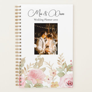 Agenda Casamento Floral Personalizado 2026