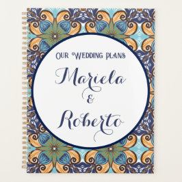 Agenda Casamento Floral Talavera mexicano legante
