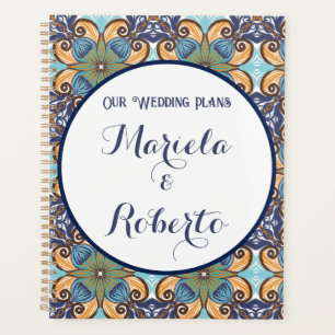 Agenda Casamento Floral Talavera mexicano legante