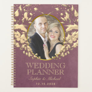 Agenda Casamento Foto Roxa