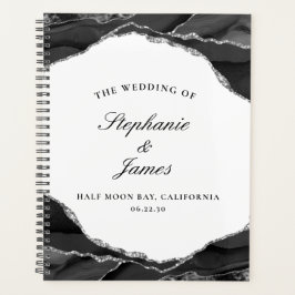 Agenda Casamento Fotográfico de Agato Preto de Folha de P