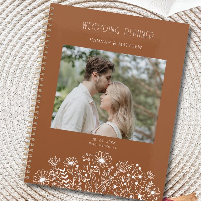 Agenda Casamento Fotográfico do Elegante Terracotta Boho (Criador carregado)