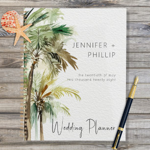 Agenda Casamento Moderno de Palmeiras Tropicais
