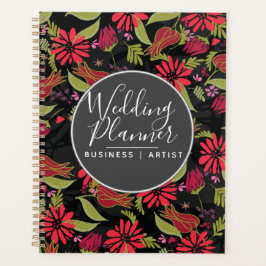 Agenda Casamento Romântico de Jardins Rosa de Tulipas Flo
