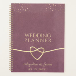 Agenda Casamento Roxo Elegante