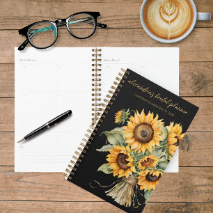 Agenda Casamento Rustic Country Sunflower