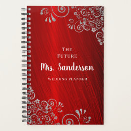 Agenda Casamento Vermelho Elegante Ruby