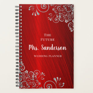 Agenda Casamento Vermelho Elegante Ruby