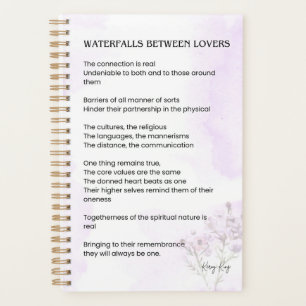 Agenda Cascata entre amantes elevando Poster