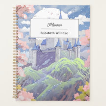 Castelo de Fairytale Personalizado Pastel Watercol