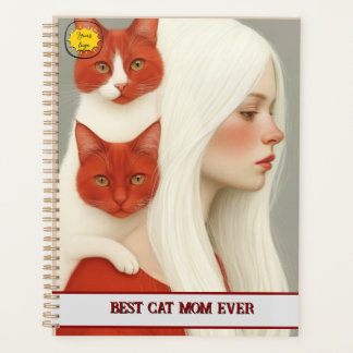Agenda Cat lover Mom Photo red